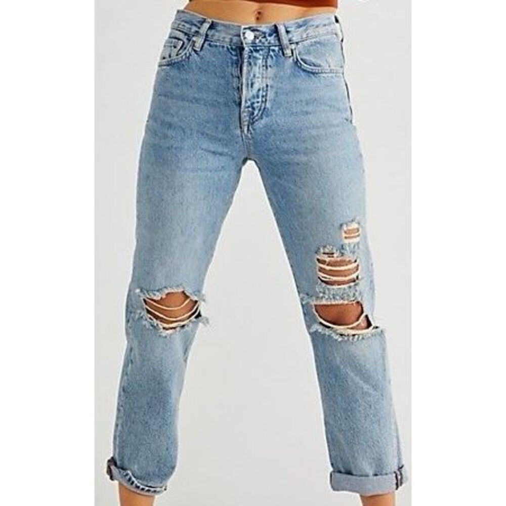 Free People We the Free Bren Boyfriend Jeans Size 27